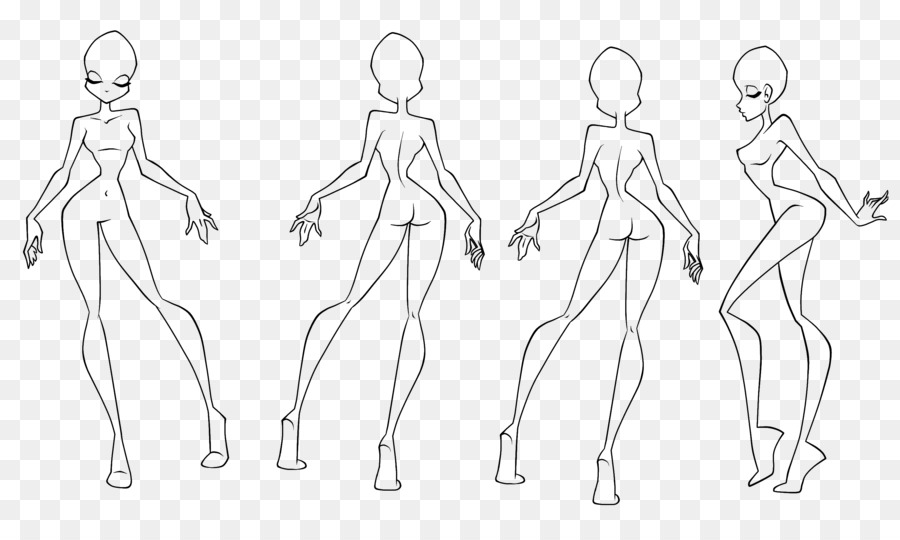 900x540 Digital Art Sketch Design Drawing - Winx Sketch