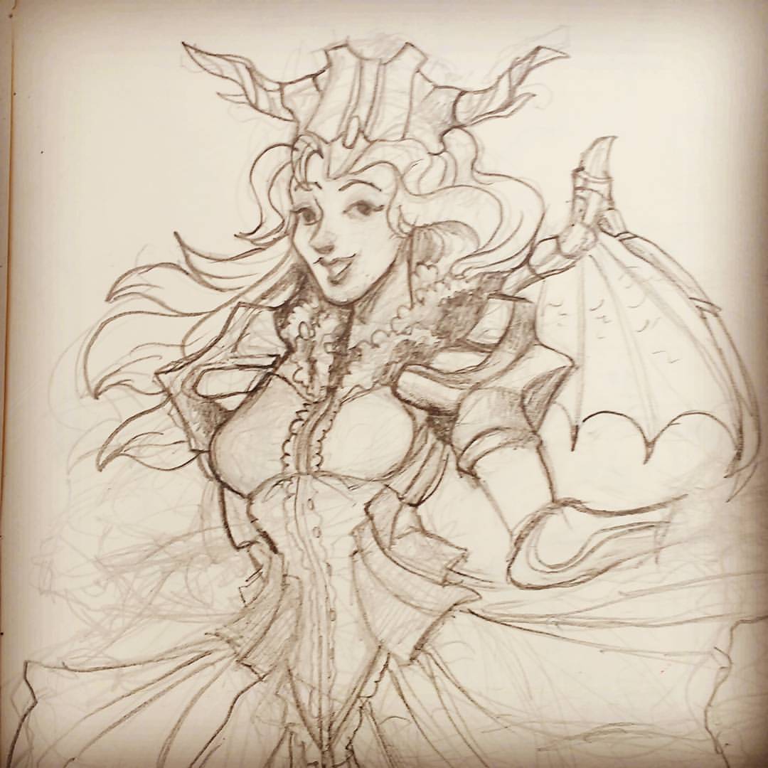 1080x1080 Miranda - Wip Sketch