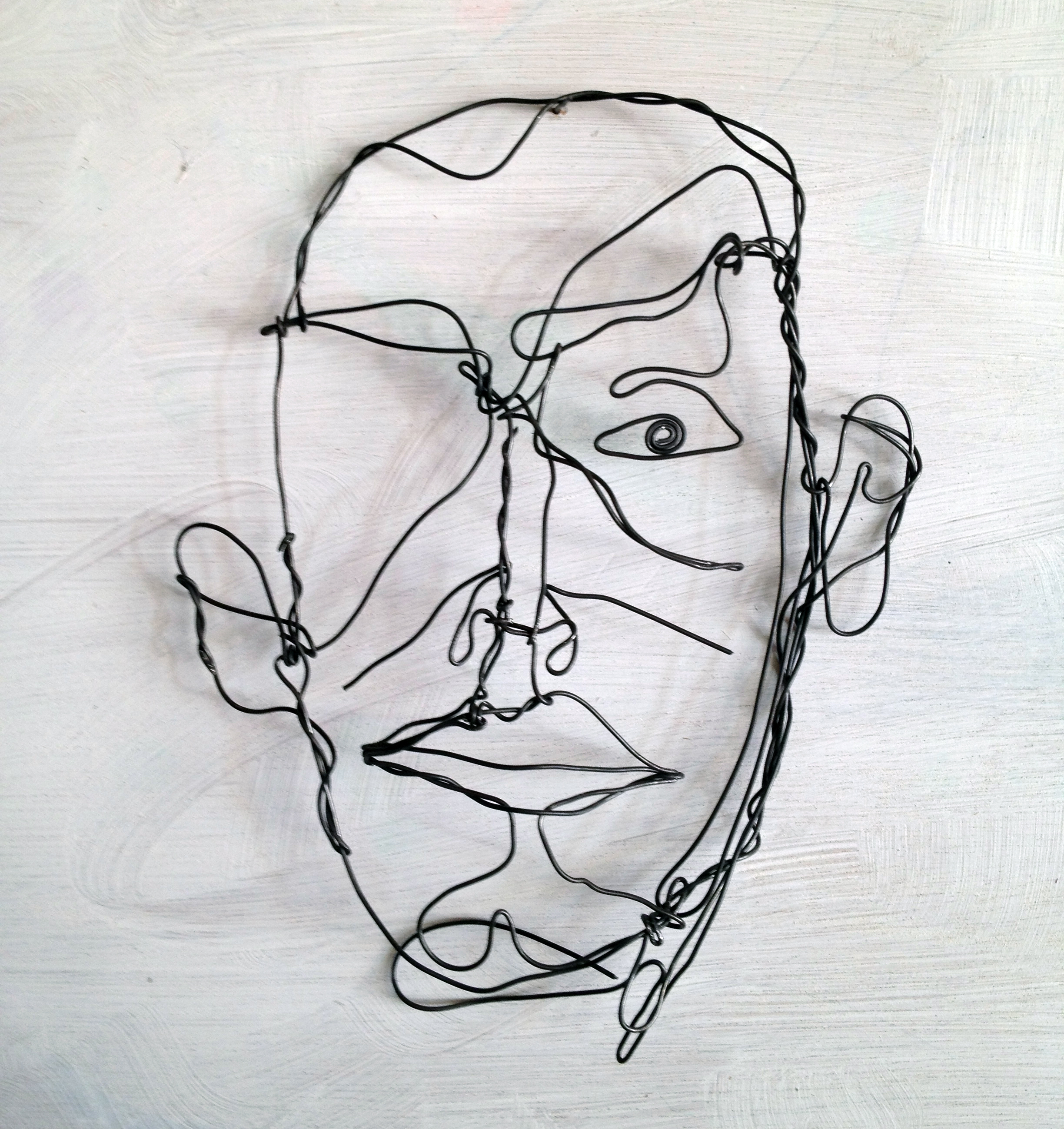 2448x2598 Man Wire Art Sketch - Wire Sketch