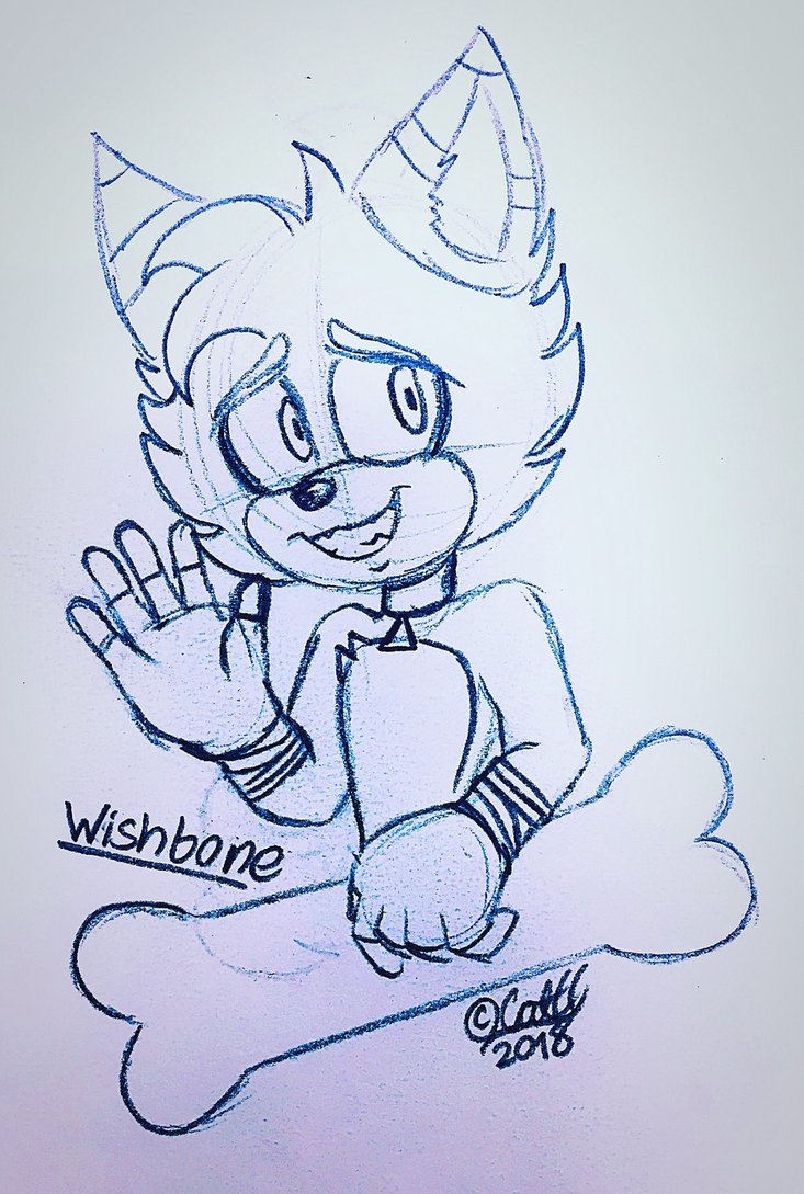 733x1089 Wishbone~ By Cathedgehog - Wishbone Sketch