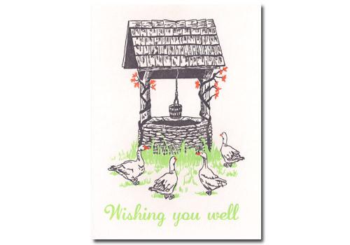 500x350 Papillon Press Wishing Well Letterpress Card In Room 2046 Concept - Wishing Well Sketch