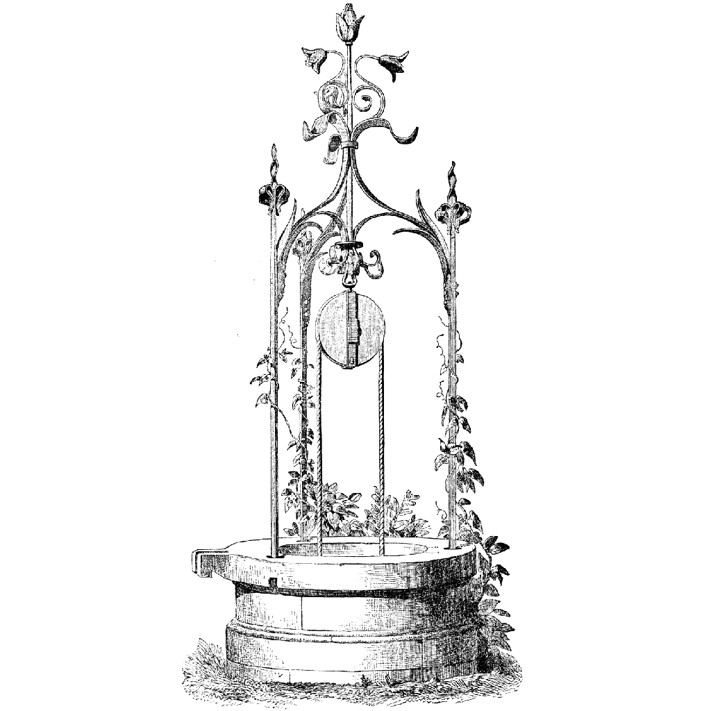 Wishing Well Sketch at Explore collection of