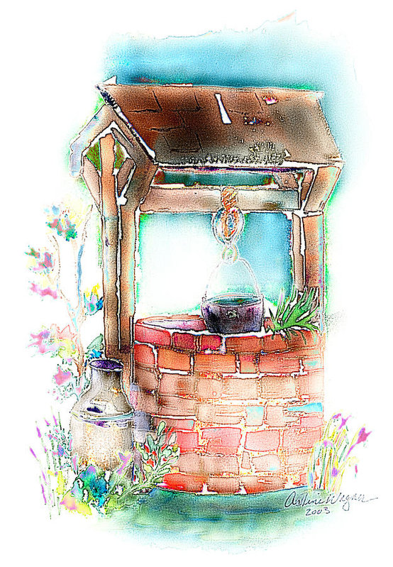 Wishing Well Sketch at Explore collection of