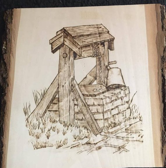 570x575 Wishing Well - Wishing Well Sketch
