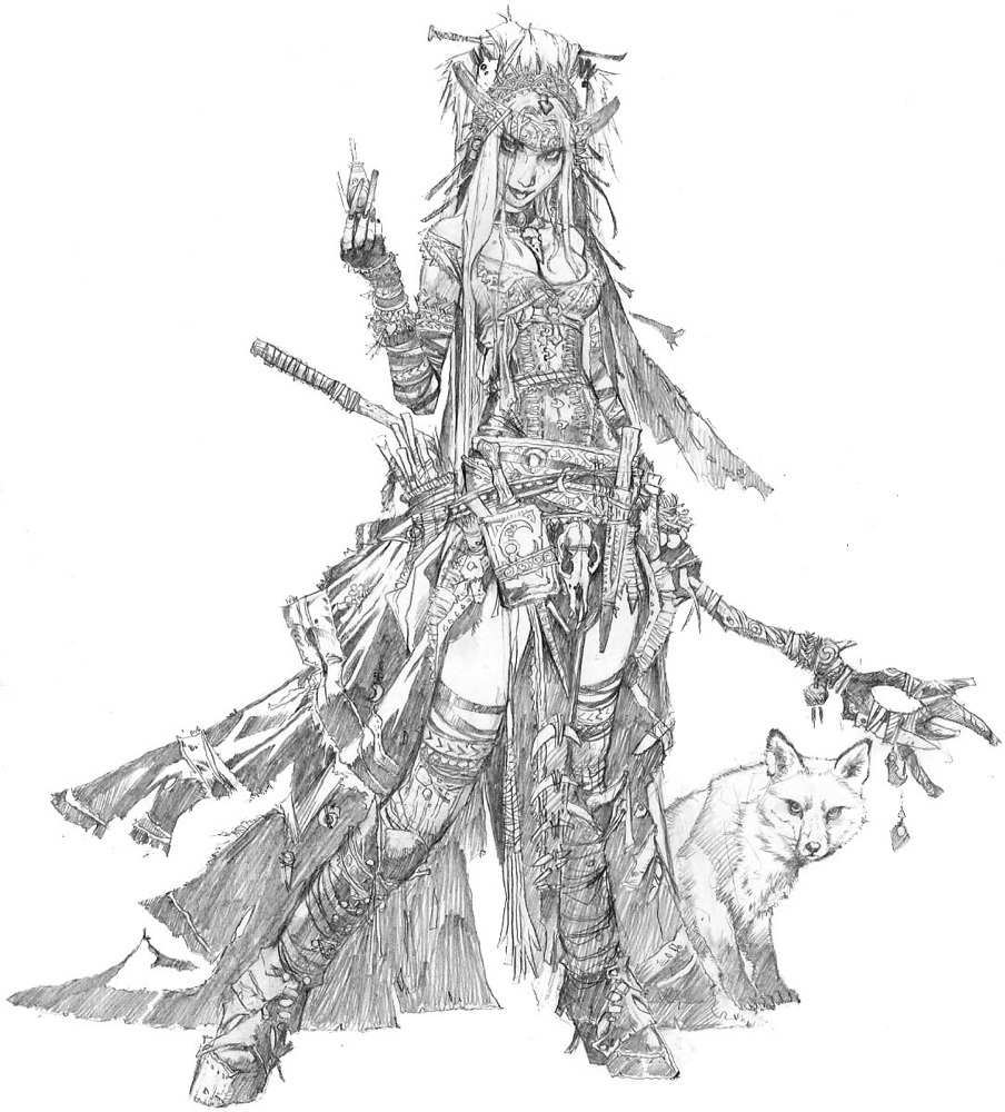 904x1000 Image - Witch Sketch