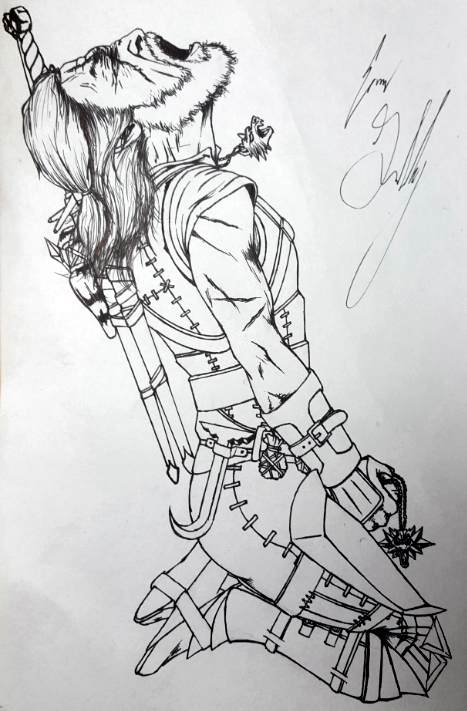 467x711 Recently Beat The Witcher 3 And Got The Sad Ending So I Decided - Witcher 3 Sketch
