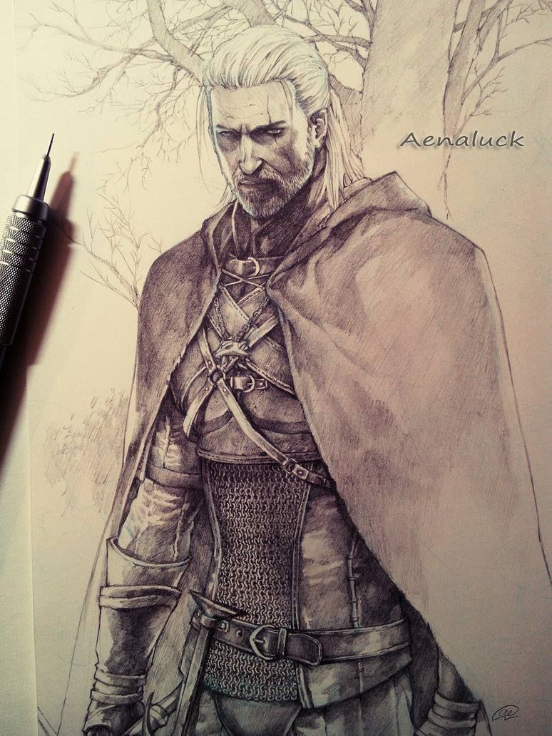 774x1032 Awsome Drawing The Witcher 3 F A N T A S Y The - Witcher 3 Sketch