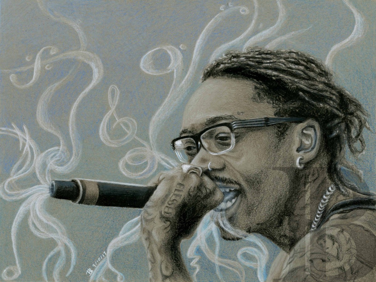 1200x900 Wiz Khalifa Original Drawing Wicked Pittsburgh - Wiz Khalifa Sketch