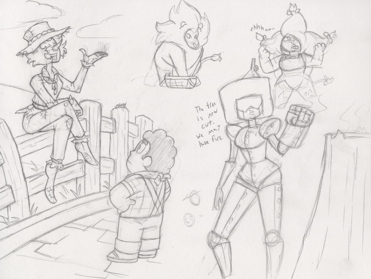 1280x963 Steven Universe Wizard Of Oz Fan Art That Shows Why I Love - Wizard Of Oz Sketch