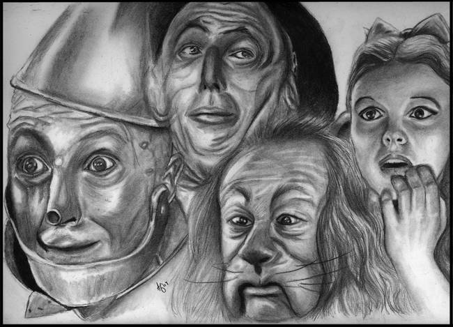 650x469 Stunning Wizard Of Oz Artwork For Sale On Fine Art Prints - Wizard Of Oz Sketch