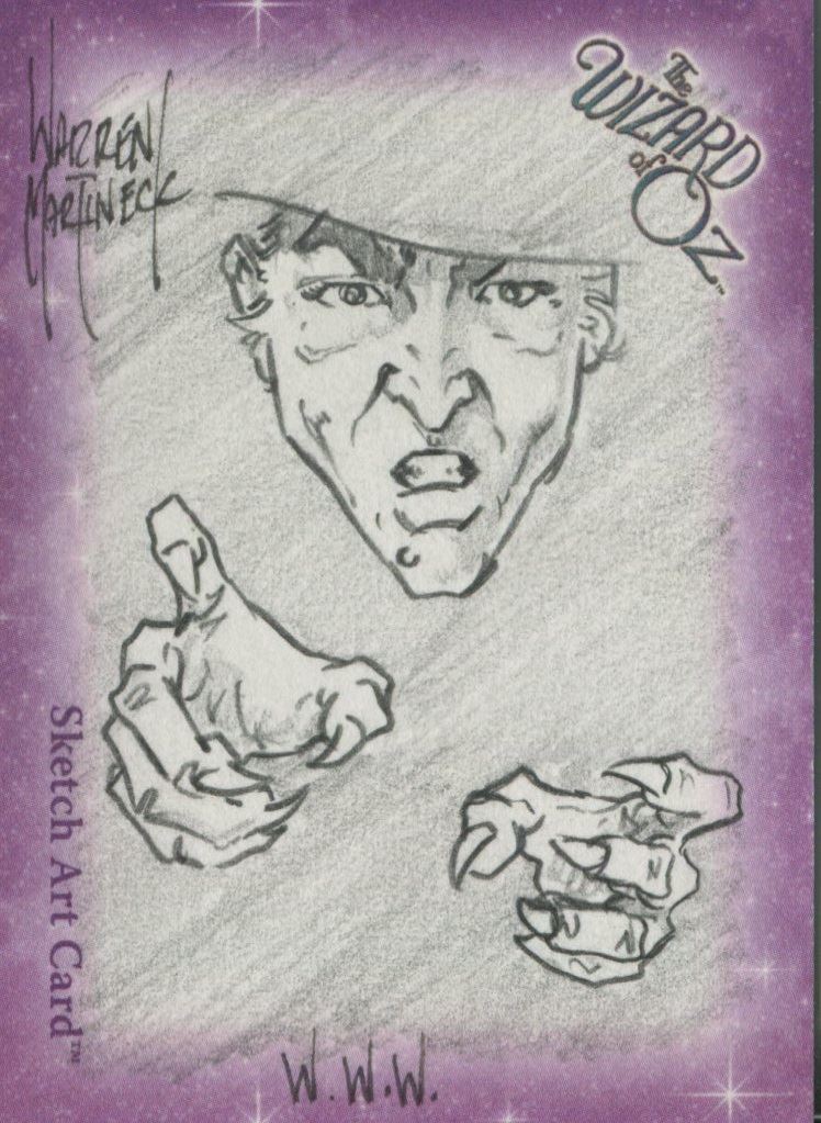 748x1023 Wizard Of Oz Sketch Card By Warren Martineck The Wicked Witch Ebay - Wizard Of Oz Sketch