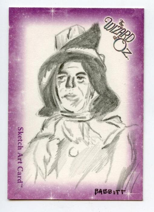510x700 Wizard Of Oz Sketch Card By Kyle Babitt The Scarecrow - Wizard Of Oz Sketch