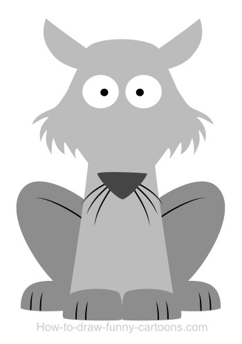 350x496 Drawing A Wolf Cartoon - Wolf Cartoon Sketch