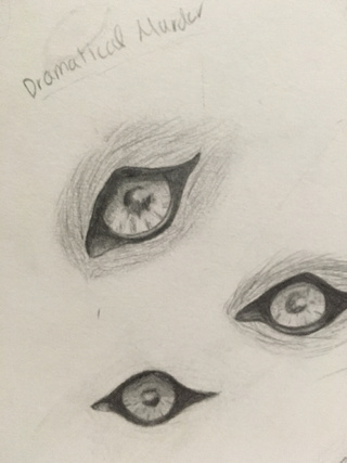 320x427 Wolf Eyes ) @tokki01 Stop Writing On My Sketchbook Xd - Wolf Eye Sketch