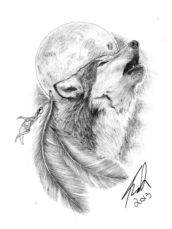 Wolf Howling Sketch at Explore collection of Wolf