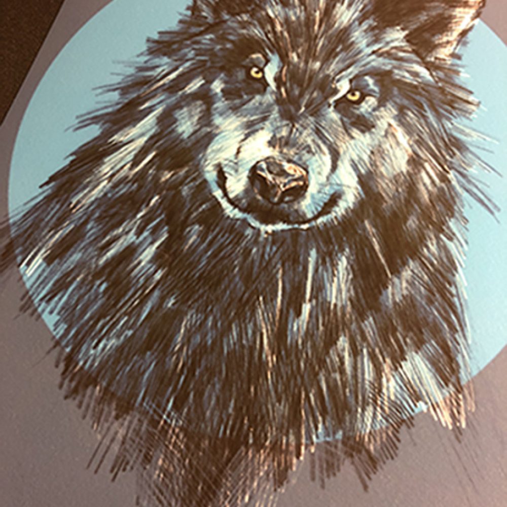1000x1000 Wolf Moon Print Snub23 - Wolf Moon Sketch