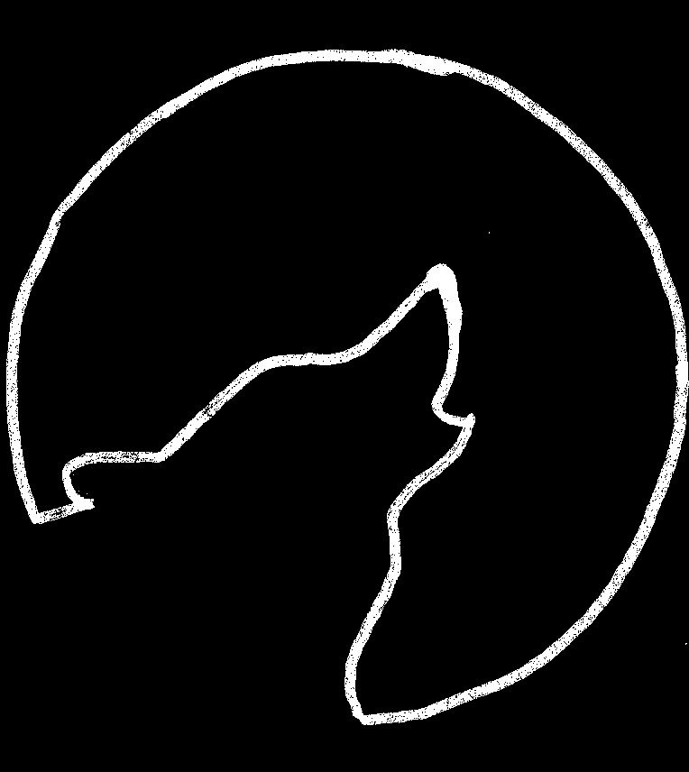 764x856 Wolf Moon Lines Only By Retsamys - Wolf Moon Sketch