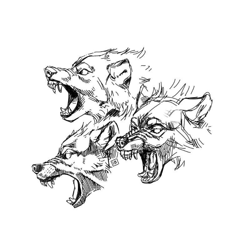 800x800 Wolf Pack Pattern On Behance - Wolf Pack Sketch
