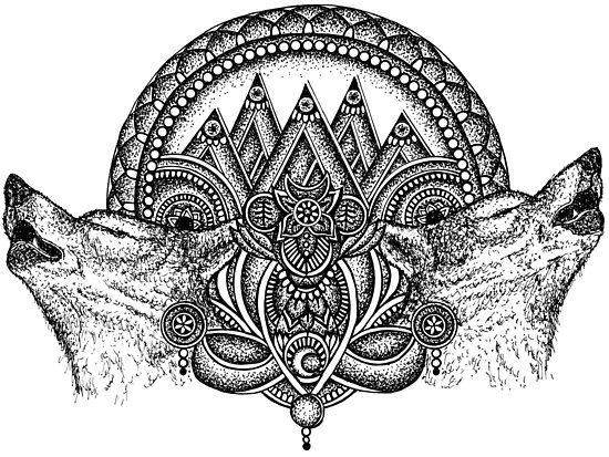 550x413 Wolf Pack Posters By Tiffanih Redbubble - Wolf Pack Sketch