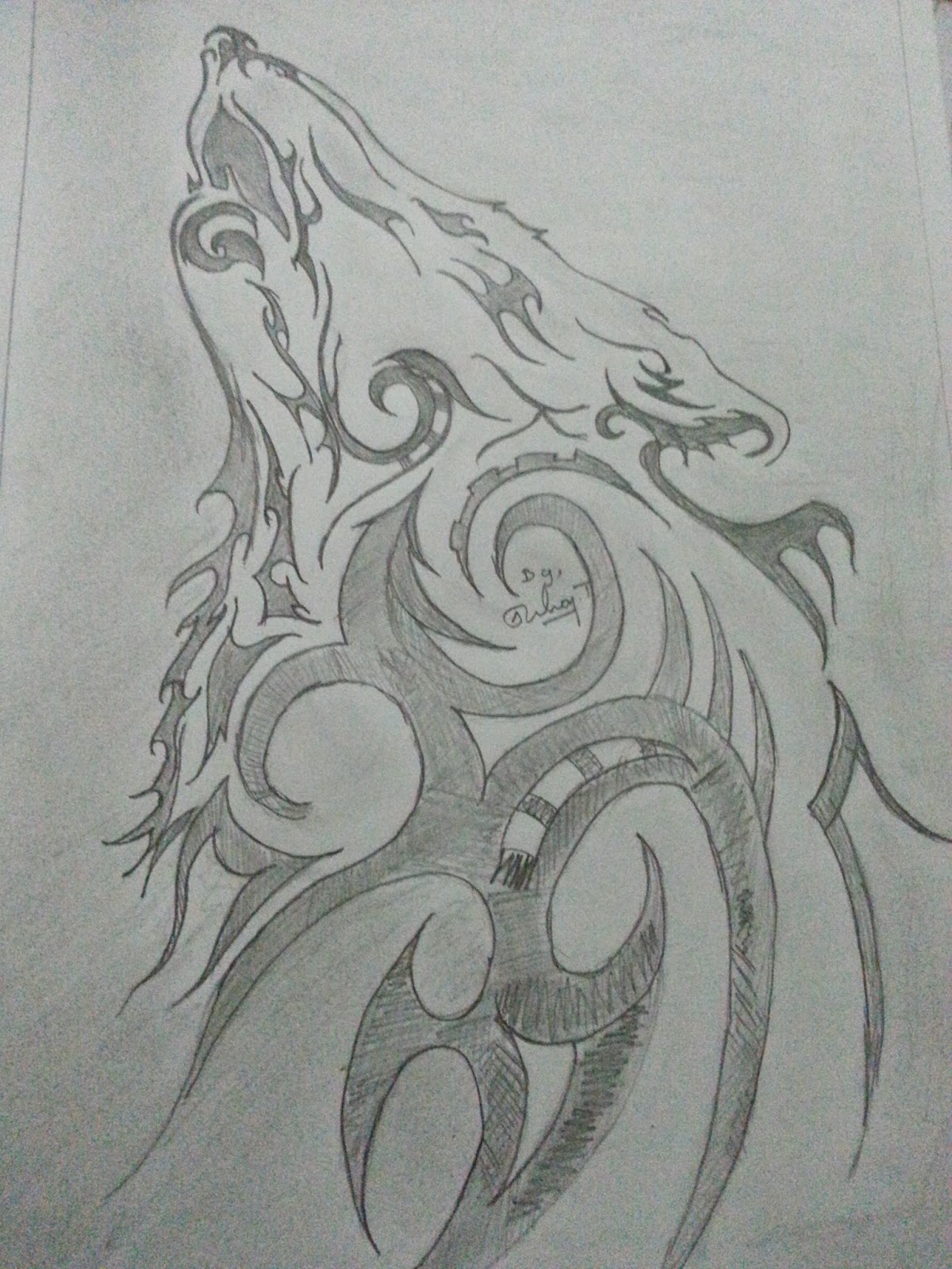 1200x1600 A Cute Wolf Or Dog Pencil Drawing, Sketching Beautiful Pencil - Wolf Pencil Sketch