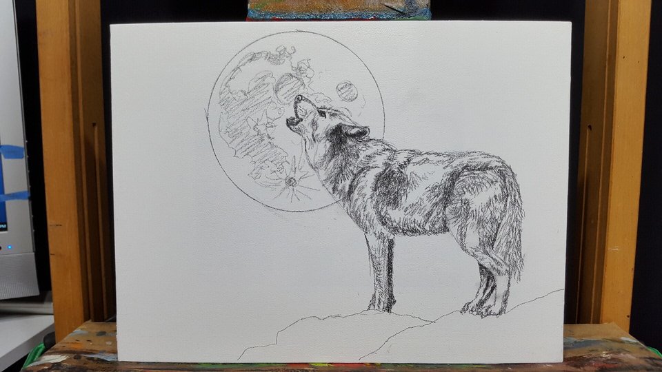 960x540 A Howling Wolf Drawing. An Easy, Step By Step Demonstration. - Wolf Sketch
