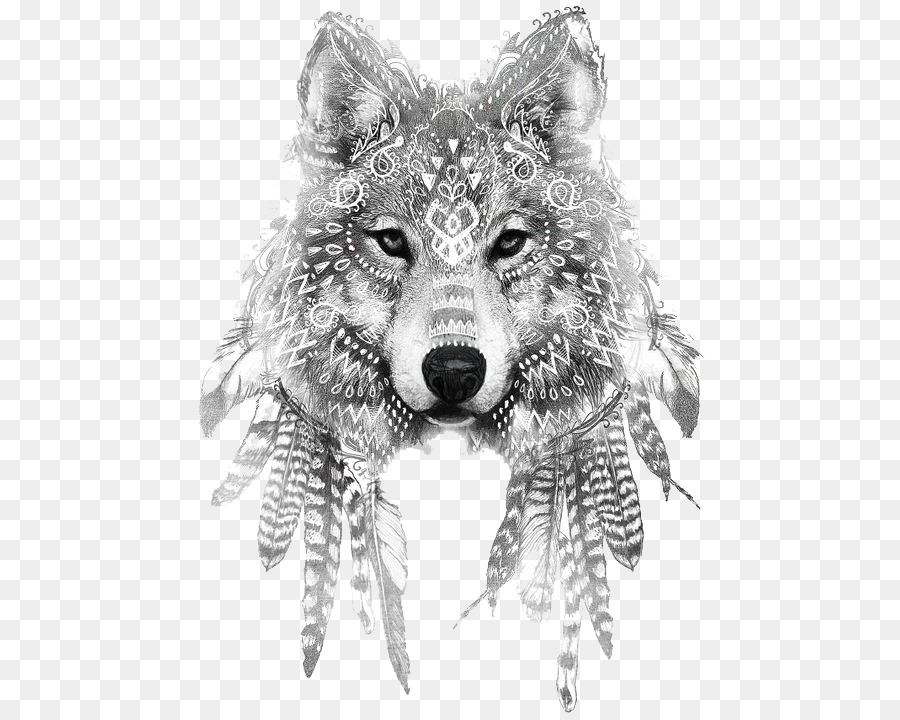 900x720 Gray Wolf Tattoo Ink Drawing Sleeve Tattoo - Wolf Tattoo Sketch