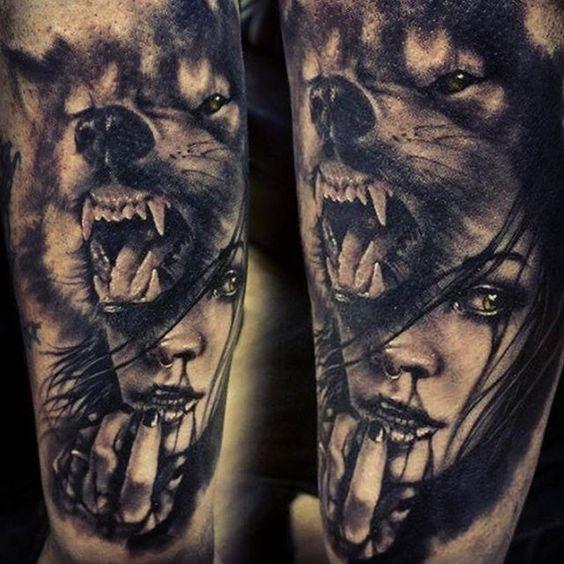 564x564 150 Best Wolf Tattoos Designs, Ideas Amp Meanings 2018 - Wolf Tattoo Sketch