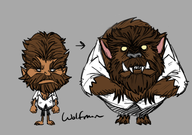 663x465 Image - Wolfman Sketch