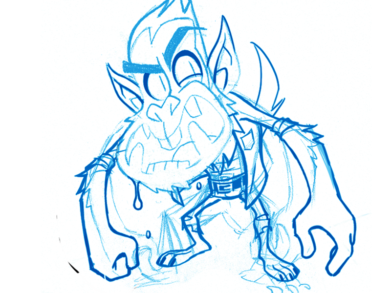 800x600 The Wolfman - Wolfman Sketch