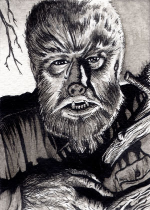 300x419 The Wolfman - Wolfman Sketch