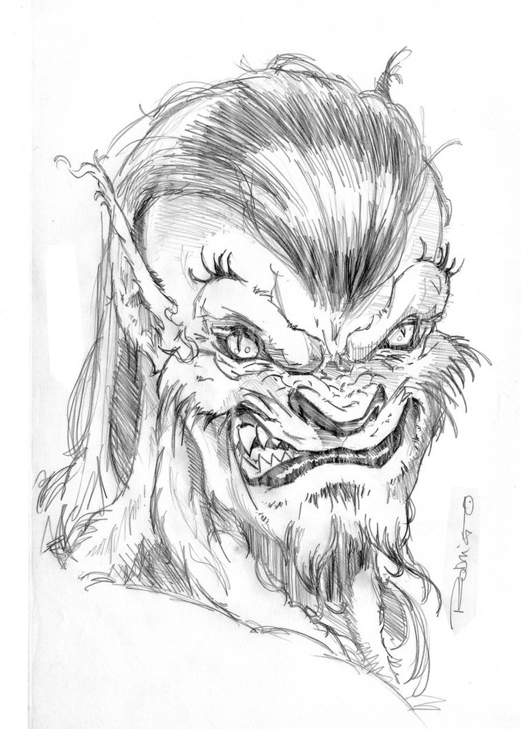 755x1056 The Wolfman Sketch By Rodrigodiazaravena - Wolfman Sketch