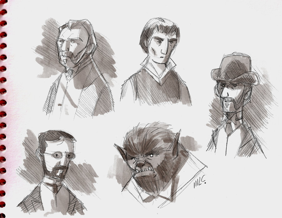 900x698 The Wolfman Sketch By Marciolcastro - Wolfman Sketch