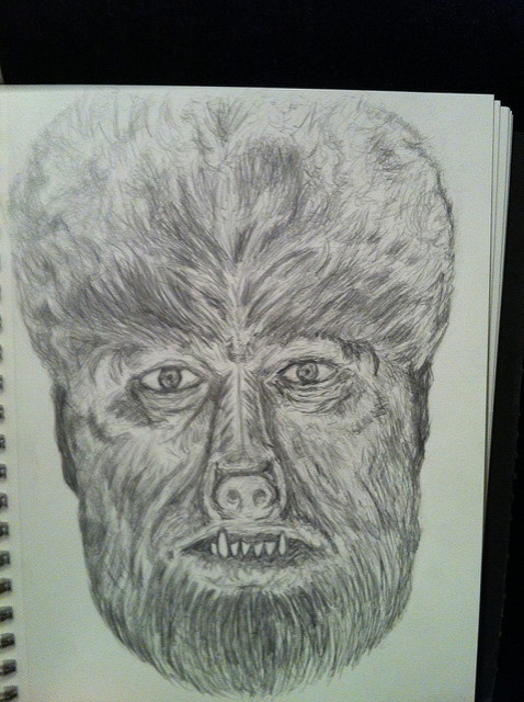 478x640 Wolfman Sketch,completed! New Patterson - Wolfman Sketch