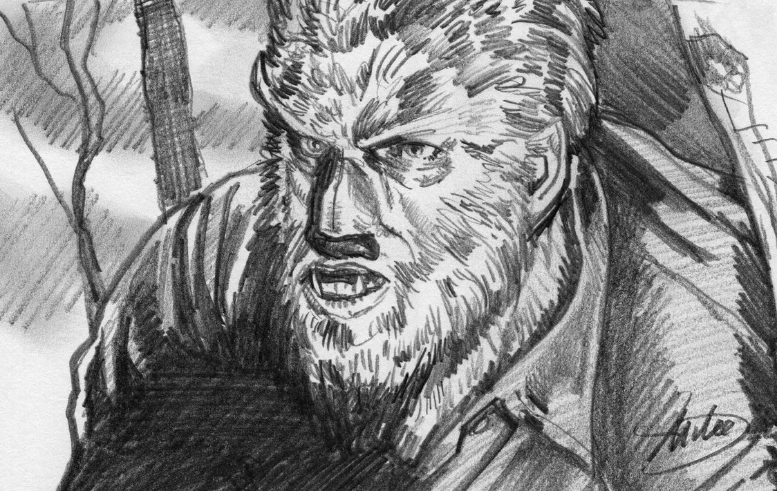 1124x711 Wolfman Sketch By Whyaduck - Wolfman Sketch
