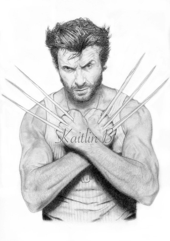 Wolverine Sketch at PaintingValley.com | Explore collection of ...