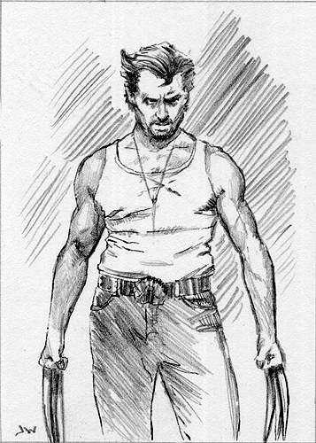 357x500 Wolverine Sketch Card By Stungeon - Wolverine Sketch