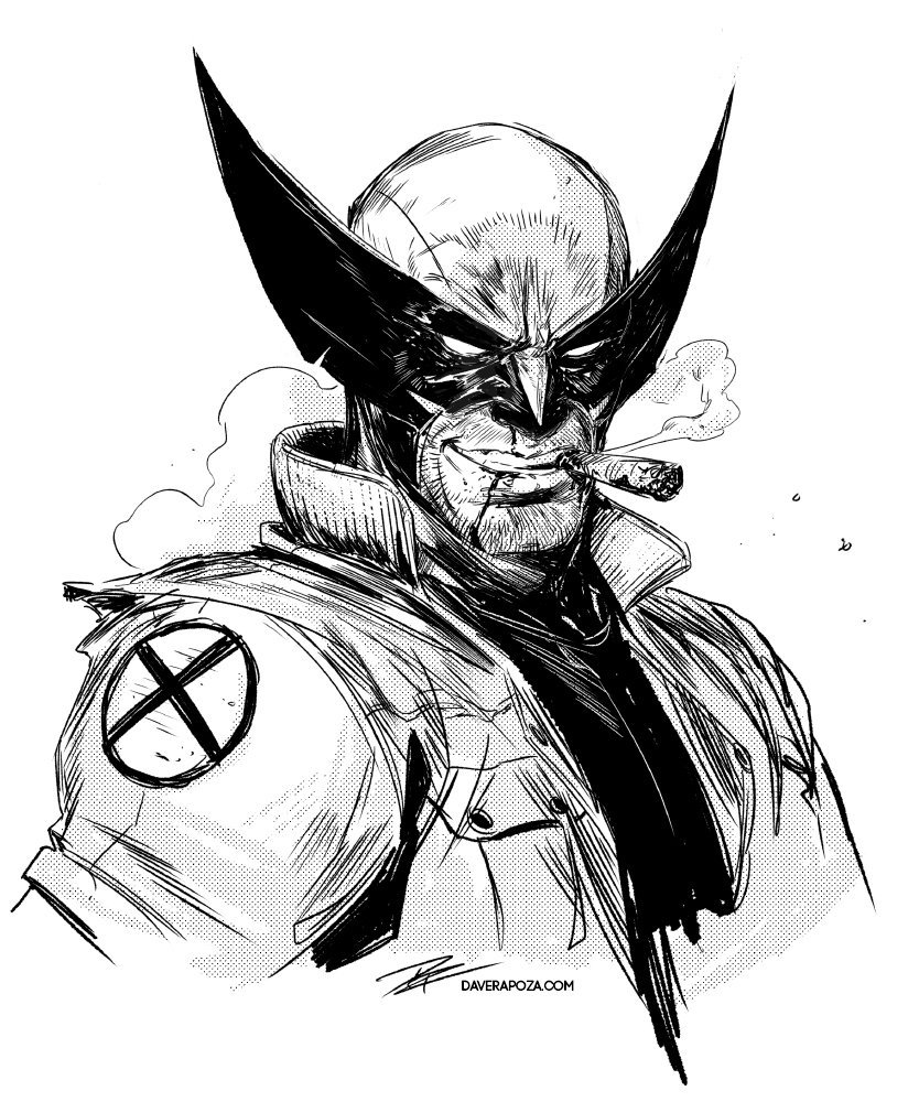 834x1000 Dave Rapoza On Twitter Wolverine Sketch! - Wolverine Sketch