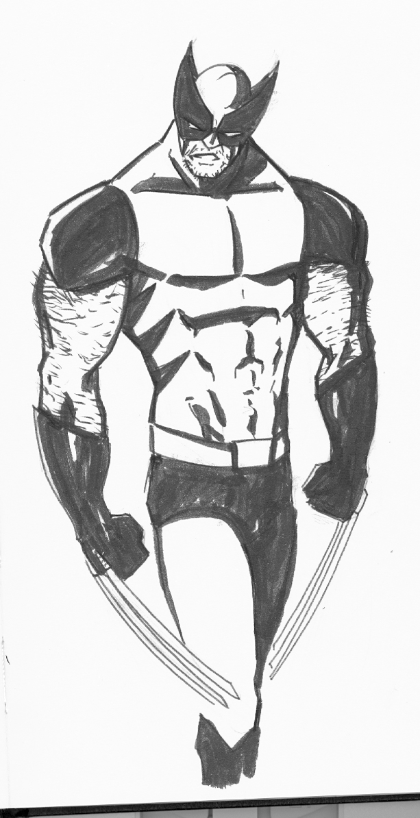 613x1194 Kyle Frink Sketch Blog Wolverine Sketch - Wolverine Sketch
