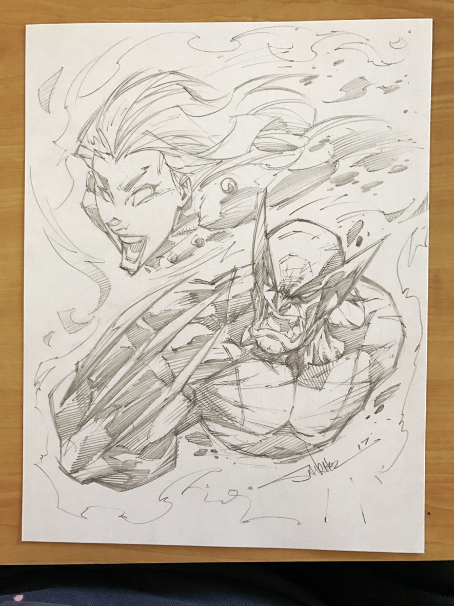 885x1181 Original Art Dark Phoenix Wolverine Sketch - Wolverine Sketch Art