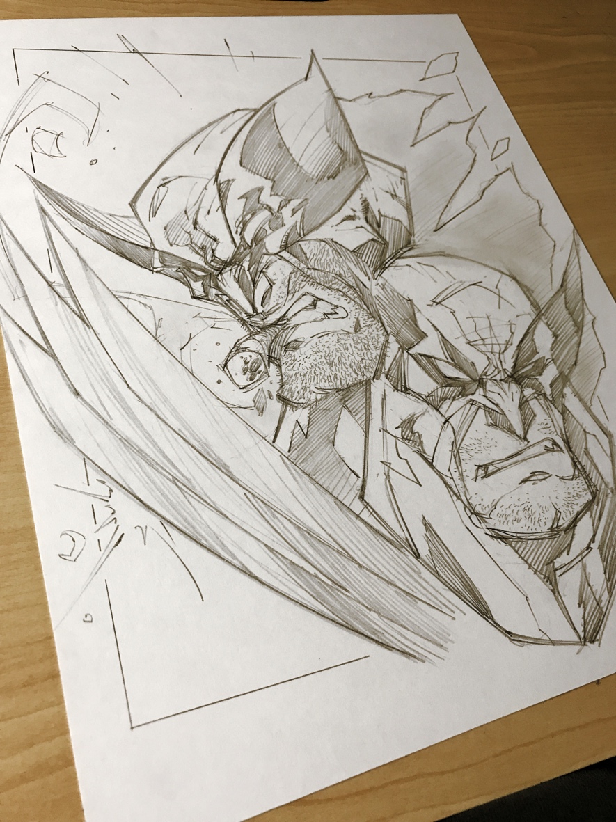 885x1181 Original Art Wolverine Head Sketches The Sketch Art Of Sanchez - Wolverine Sketch Art