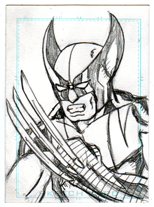 301x406 Sketch Card Wolverine - Wolverine Sketch Art