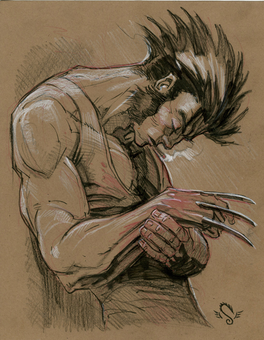 522x670 Wolverine Sketch - Wolverine Sketch Art
