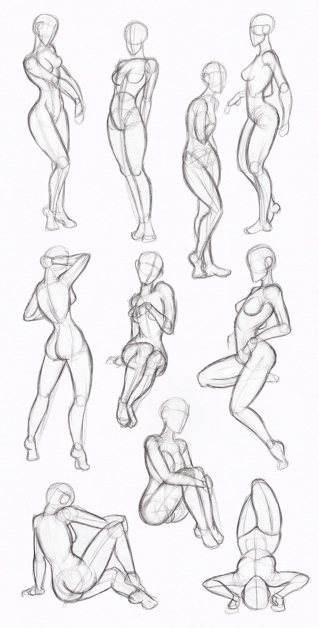 1024x2012 Floating Reference - Woman Body Sketch