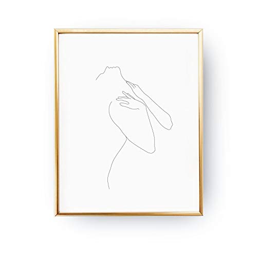 500x500 Sensual Woman Pose, Woman Body, Sketch Art, Fine Line - Woman Body Sketch