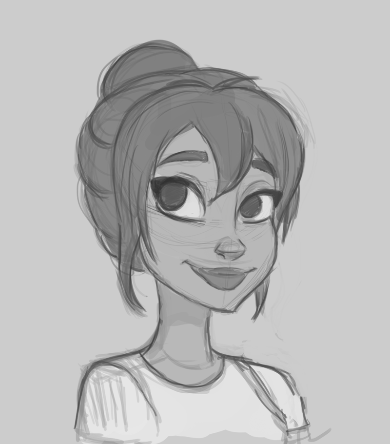 800x910 Rostros Disney Dibujos - Woman Cartoon Sketch