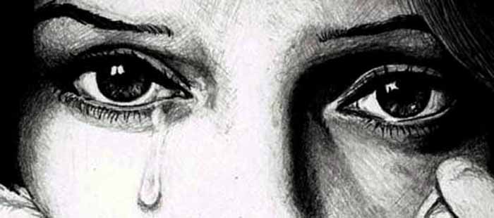 700x310 Pencil Sketches Of Emotions Woman Crying All Types Of Art Pi - Woman Crying Sketch