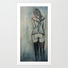 264x264 Woman Crying Art Prints Society6 - Woman Crying Sketch