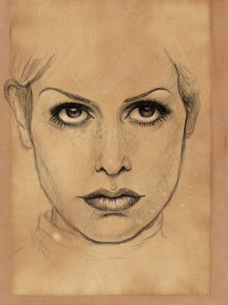 772x1034 Unpleased Woman Face Sketch By Rainbowmoonjuice - Woman Face Sketch