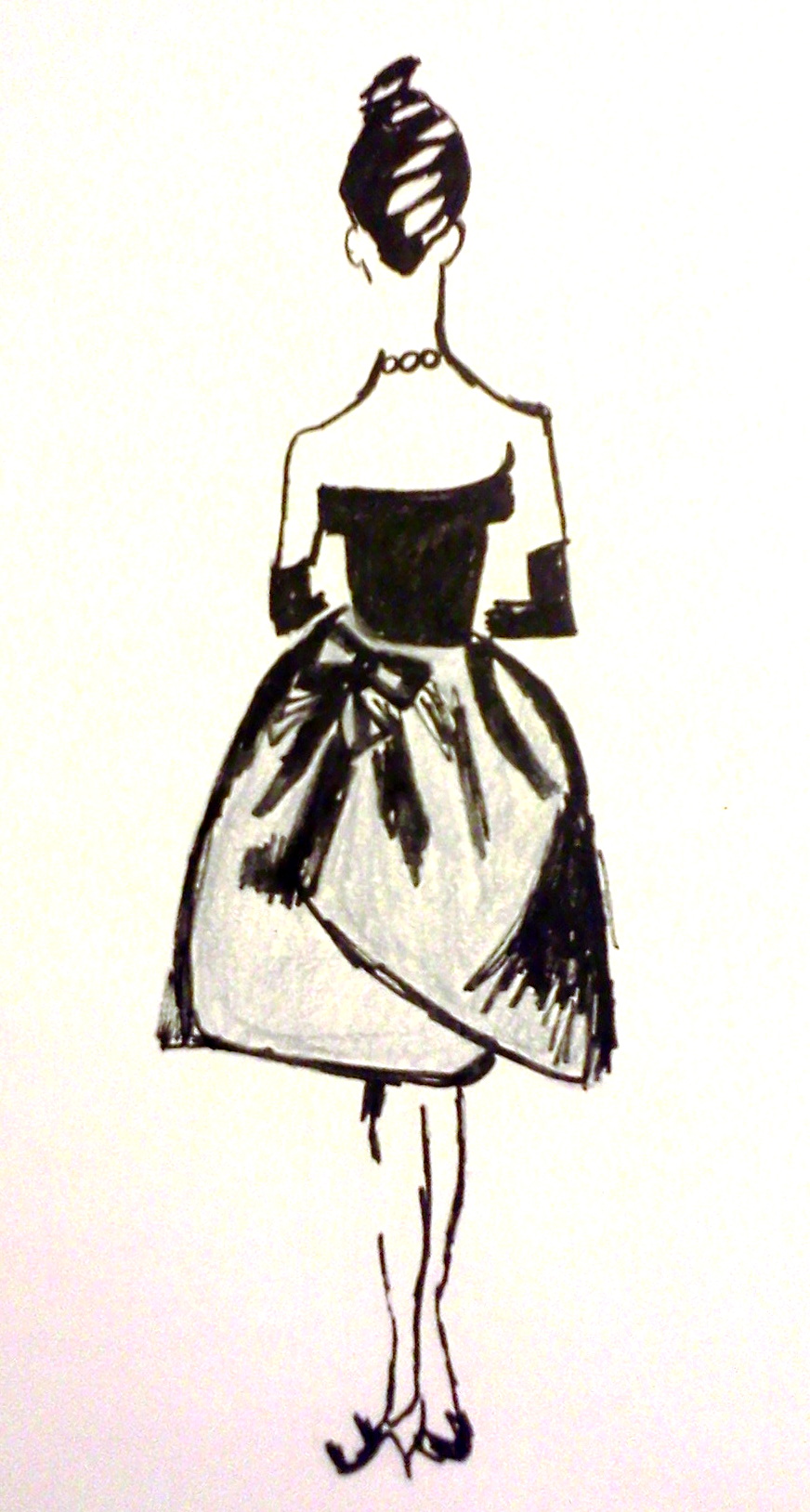 872x1628 Things Amp Such Designs French Woman Fashion Sketch Online Store - Woman Fashion Sketch