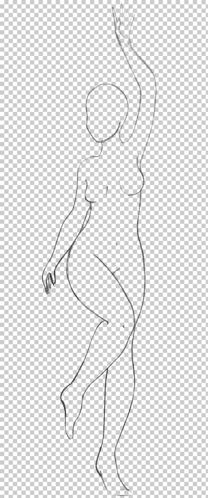 728x1736 Finger Homo Sapiens Art Human Body Sketch, Woman Png Clipart - Woman Full Body Sketch